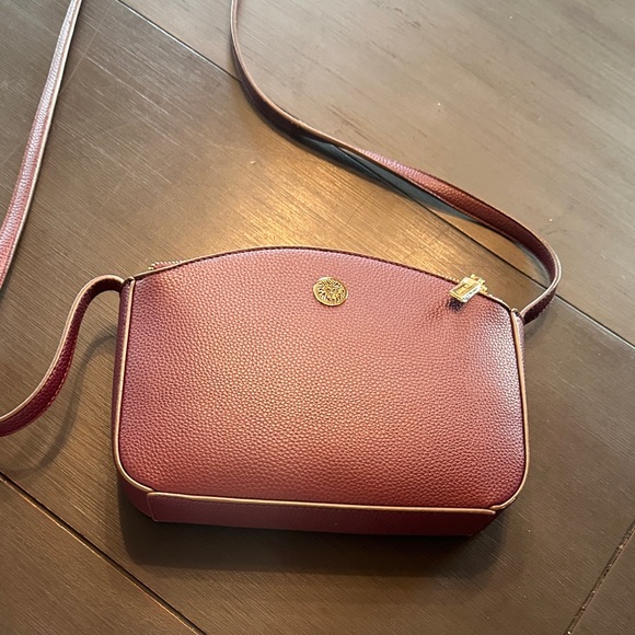 Anne Klein Handbags - Anne Klein Burgundy Crossbody Bag